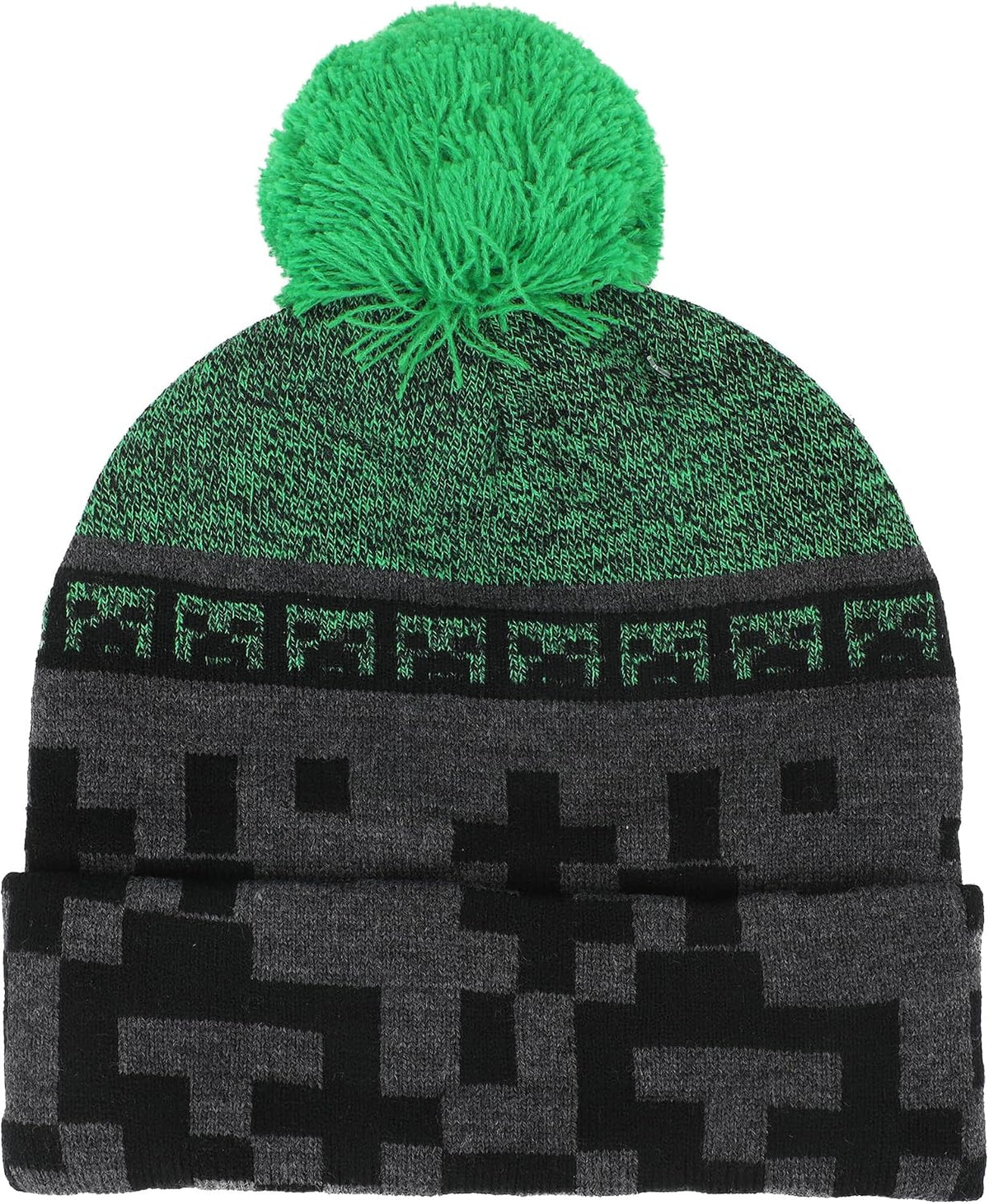 MINECRAFT - Knit Beanie With Fur Pom and gloves