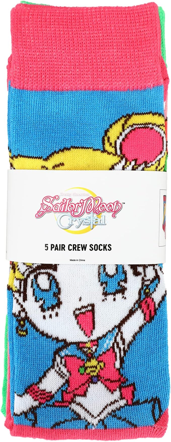 SAILOR MOON - Sailor Moon Crystal Characters 5-pair Pack Crew Socks
