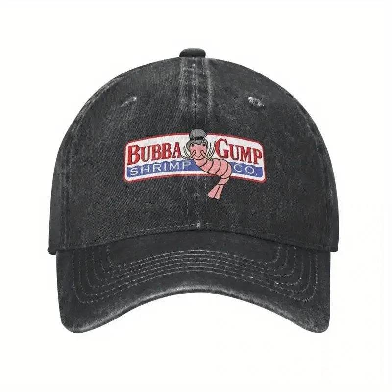 Bubba Gump Shrimp Co. Vintage Black Baseball Cap- Adjustable Fit