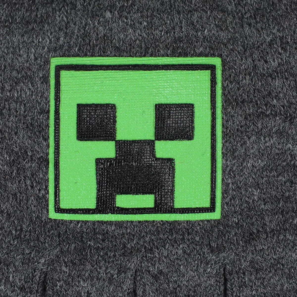 MINECRAFT - Knit Beanie With Fur Pom and gloves