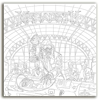MEGADETH - The Official Megadeth Coloring Book "Peace sells but who's buying?"