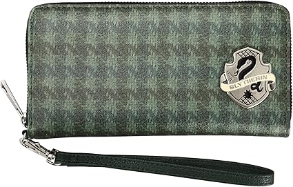 HARRY POTTER - Slitherin Houndstooth with Crest Wallet