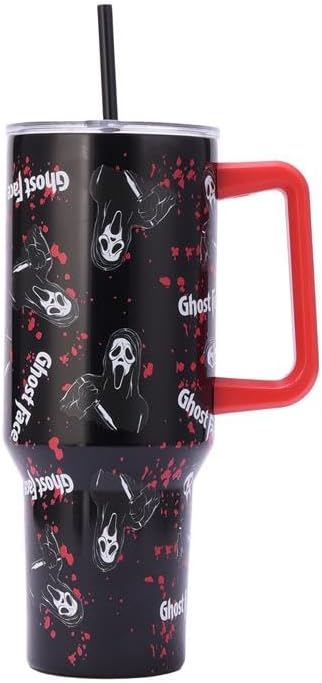 GHOSTFACE - Ghostface Blood Splatter 40oz Stainless Steel Tumbler with Bag