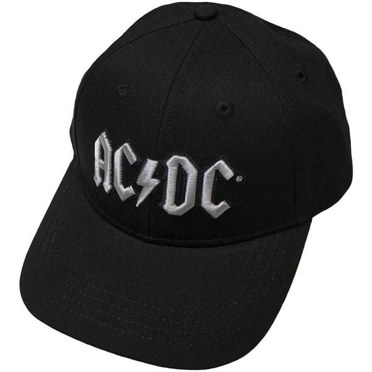 ACDC - AC/DC Unisex Baseball Cap: Silver Logo (Black)