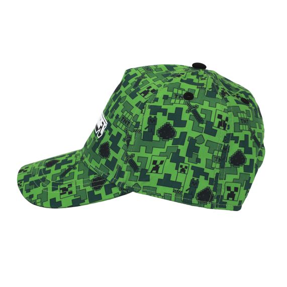 MINECRAFT - Minecraft Green Sublimated Baseball Cap for Kids