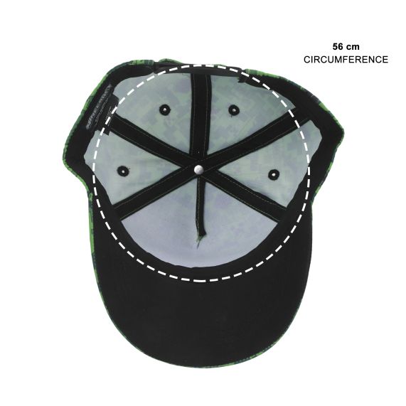 MINECRAFT - Minecraft Green Sublimated Baseball Cap for Kids