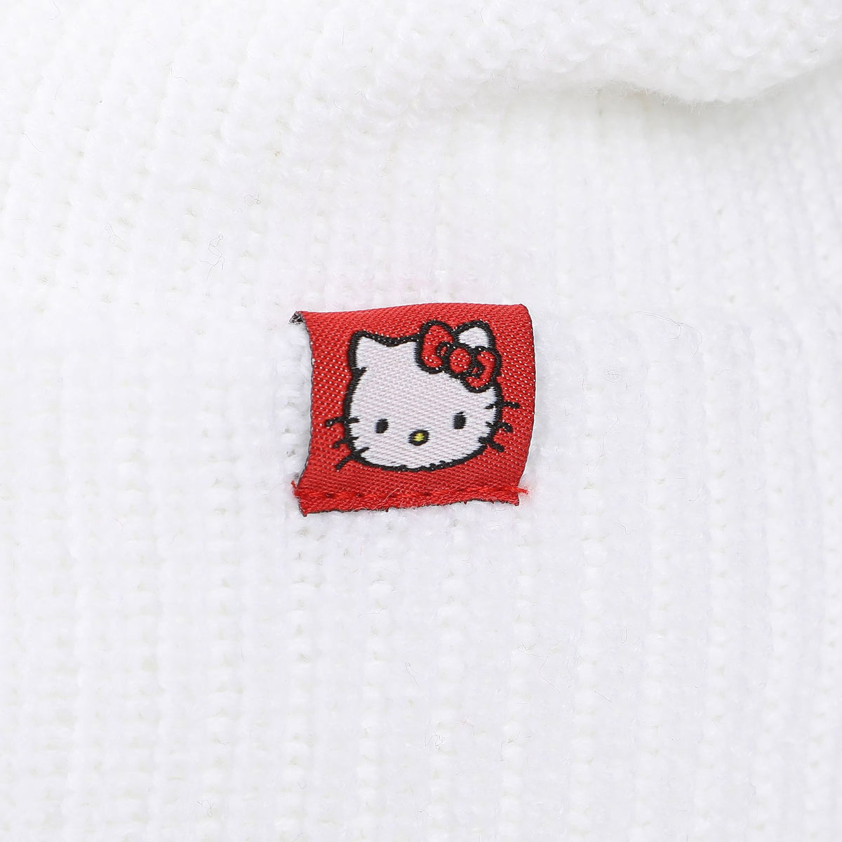 HELLO KITTY - Novelty Ear and Red Bow Beanie Hat