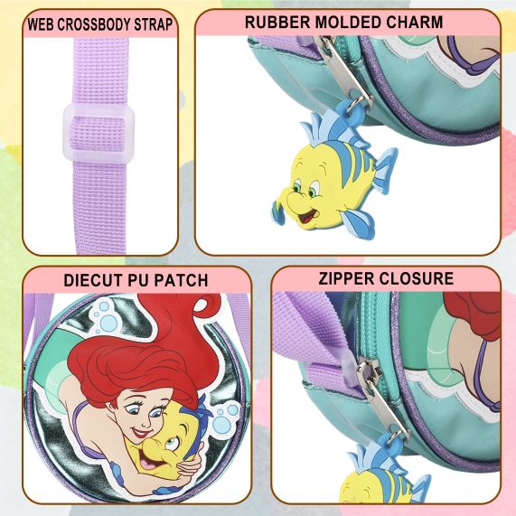 DISNEY PRINCESS - The Little Mermaid Crossbody Purse Bag