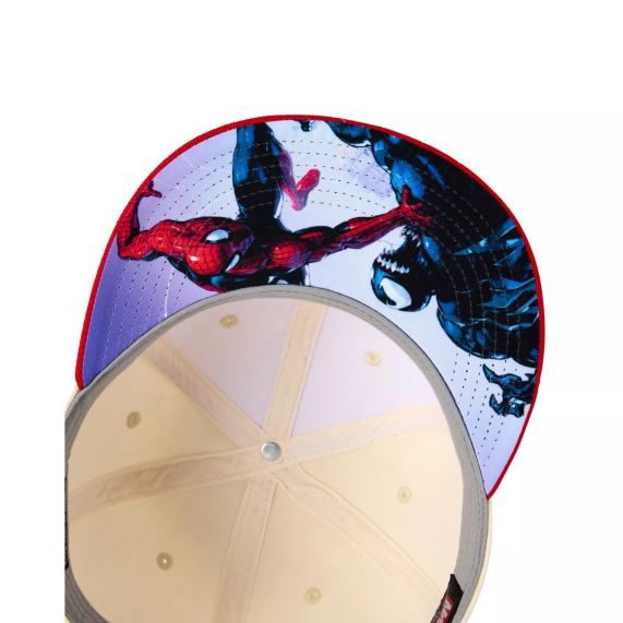 SPIDER-MAN - Spider-Man Adult Embroidered Snapback Baseball Cap with Underbill Venom