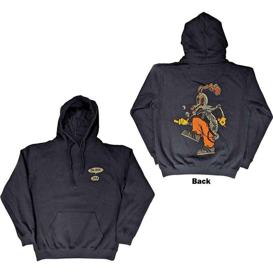 BLINK-182 - Unisex Pullover Hoodie: Roger Rabbit (Navy Blue) (Back Print)