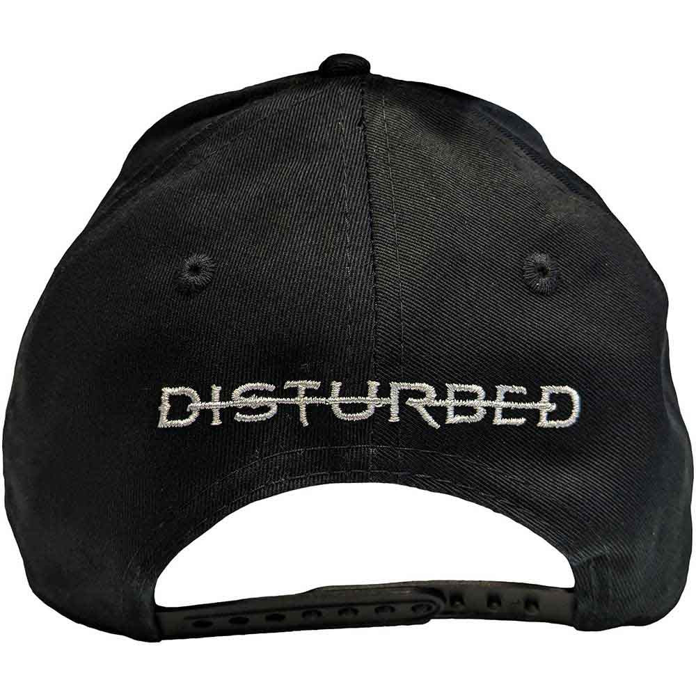 DISTURBED - Sonic Silver Icon & Logo Baseball Cap (Black)