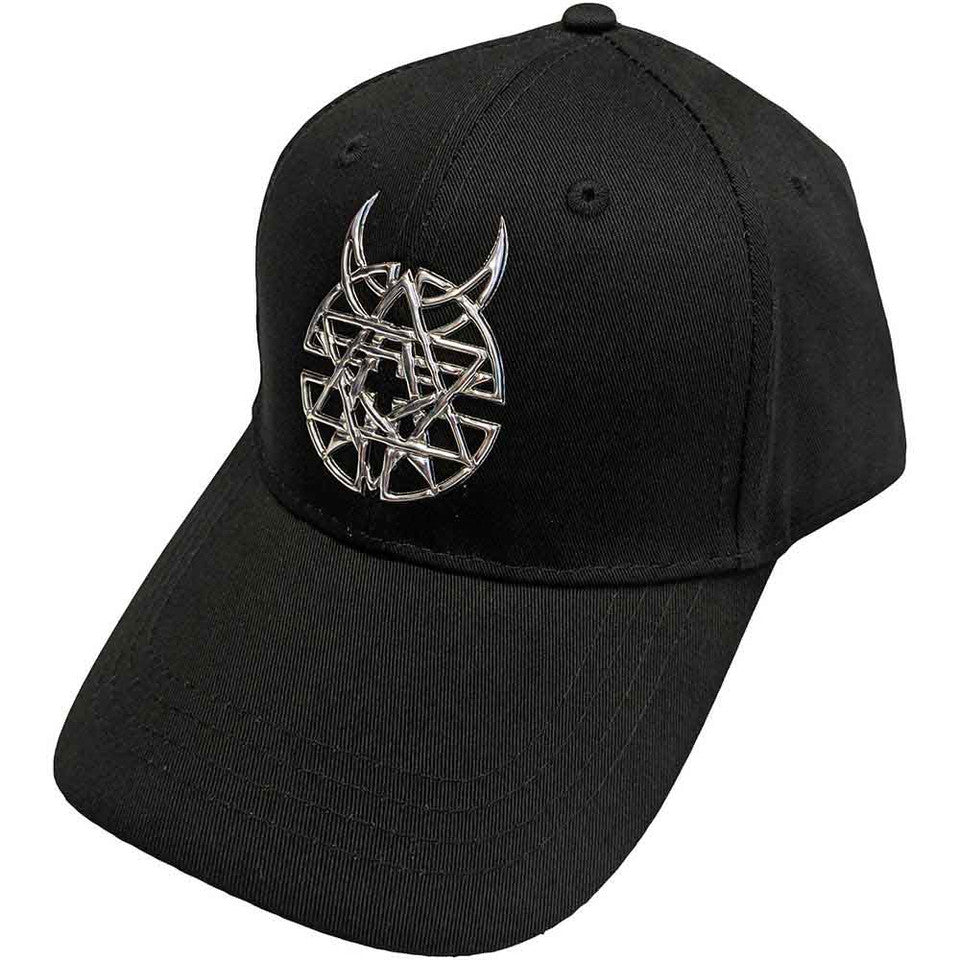 DISTURBED - Sonic Silver Icon & Logo Baseball Cap (Black)