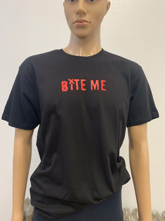 AVRIL LAVIGNE - Love Sux Bite Me Adult Black Tee