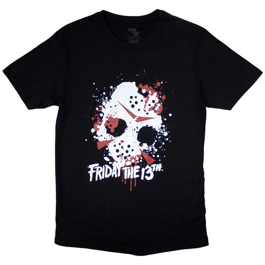 FRIDAY THE 13TH -  Unisex T-Shirt: Jason Blood Splat (Black)