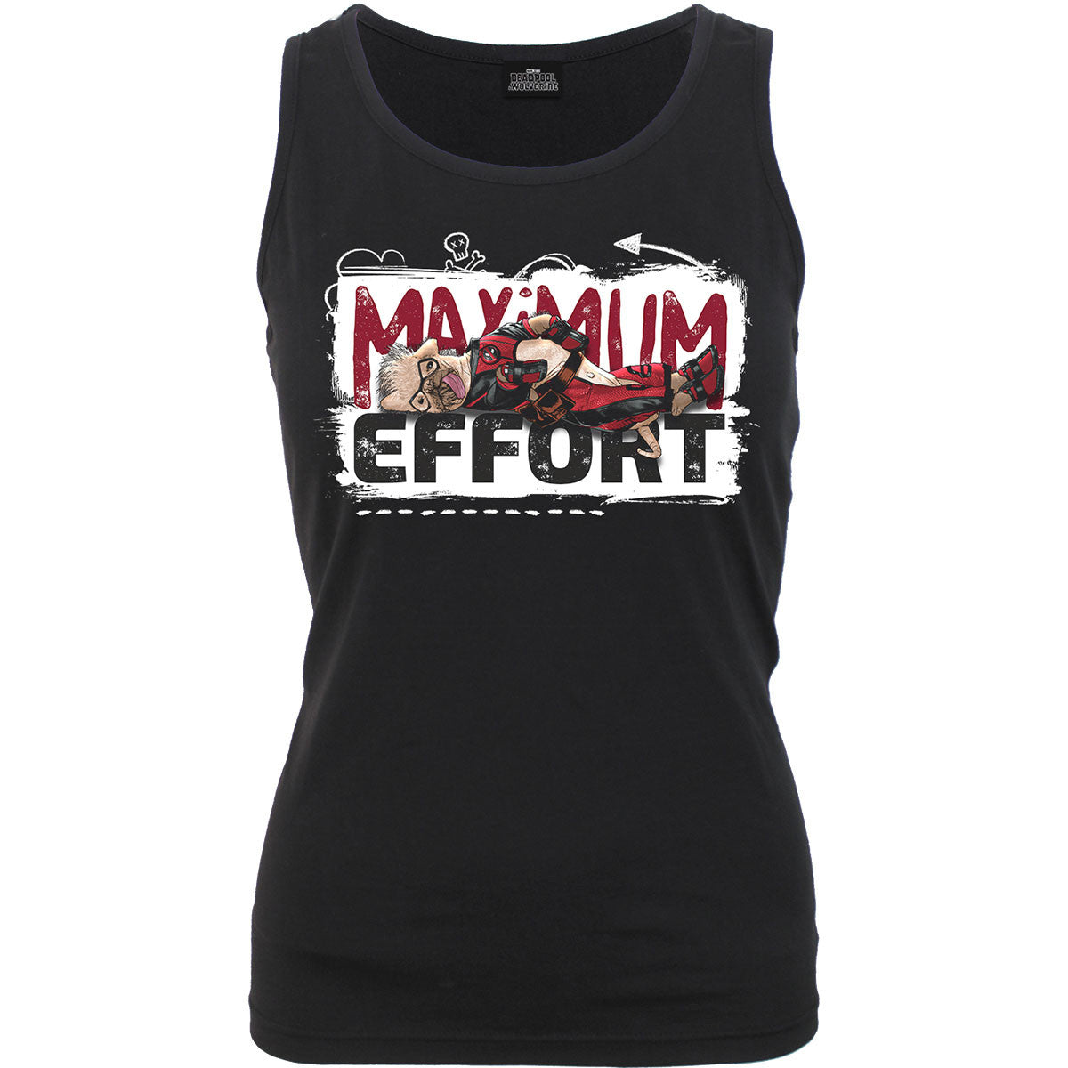 MARVEL UNIVERSE - Unisex T-Shirt: Deadpool MAXIMUM EFFORT - RazorBack Tank Top