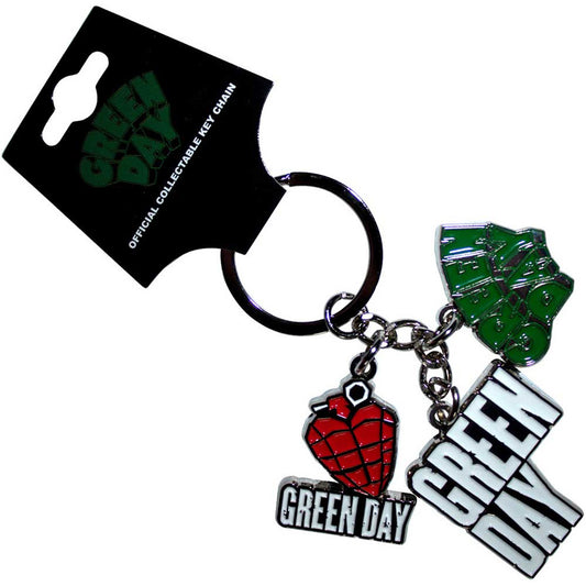 GREEN DAY - Official Collectable Keychain: Logo Charms