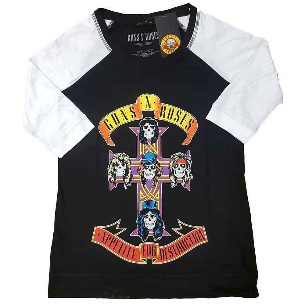 Guns'n Roses - Appetite for Destruction Logo T-Shirt Baseball Jersey