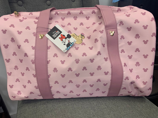 Minnie Mouse – AOP Nylon Duffle Bag With PU Accents