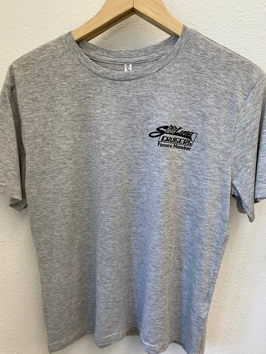 Sooline Cruisers T-Shirt - Black and White - Sedan - Youth Large and X-Small