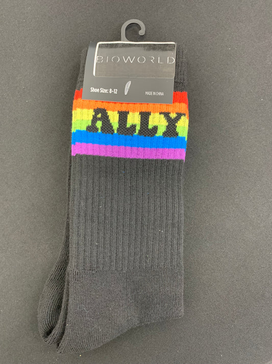 GENERIC - Ally Pride Athletic Crew Black