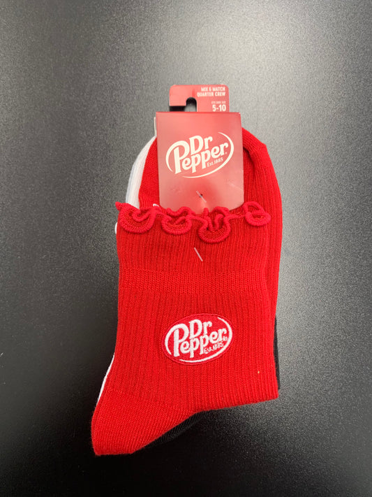 DR PEPPER - Mix & Match Quarter Crew Socks