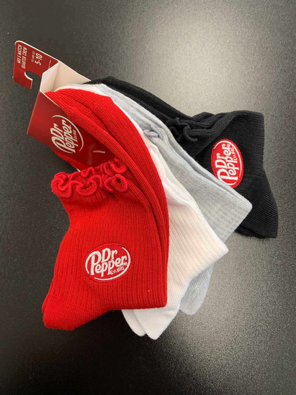 DR PEPPER - Mix & Match Quarter Crew Socks