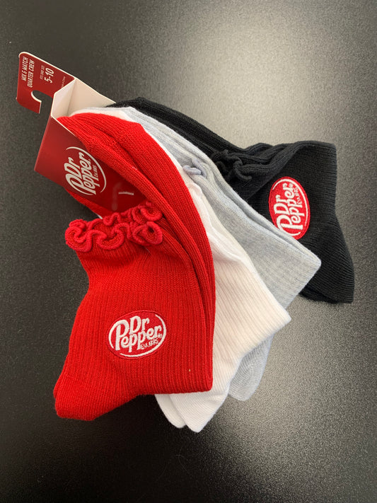 DR PEPPER - Mix & Match Quarter Crew Socks
