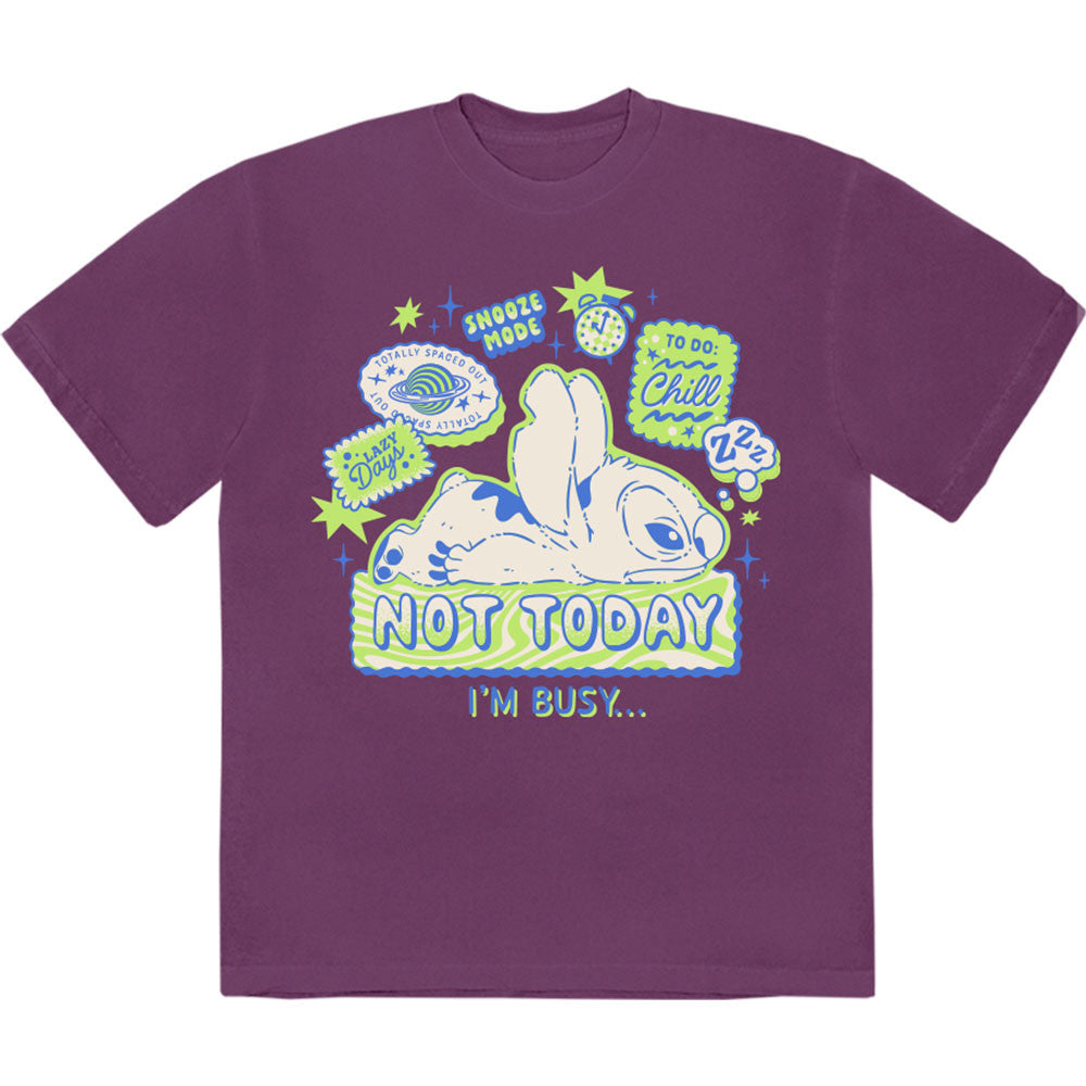 LILO & STITCH - Unisex T-Shirt: Lilo & Stitch - Not Today (Purple)