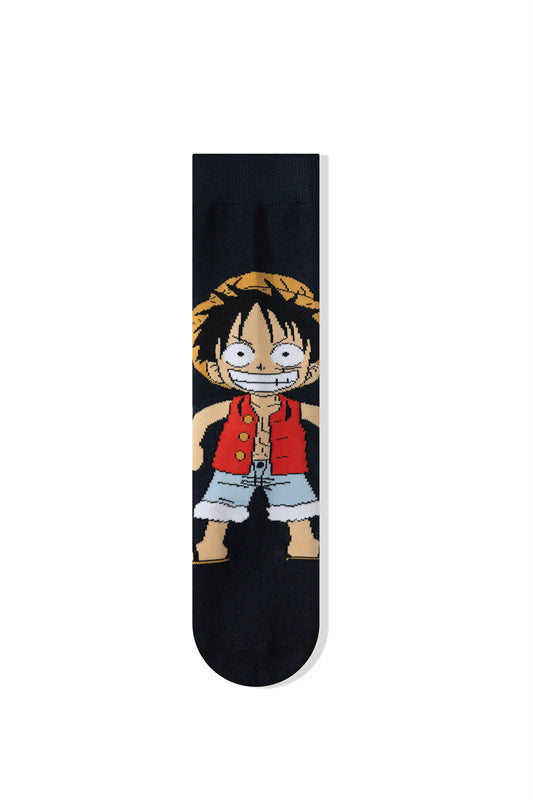 ONE PIECE - Monkey D. Luffy Crew Socks (Black)
