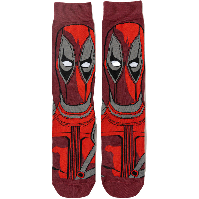MARVEL UNIVERSE - Deadpool in shadows Crew Socks