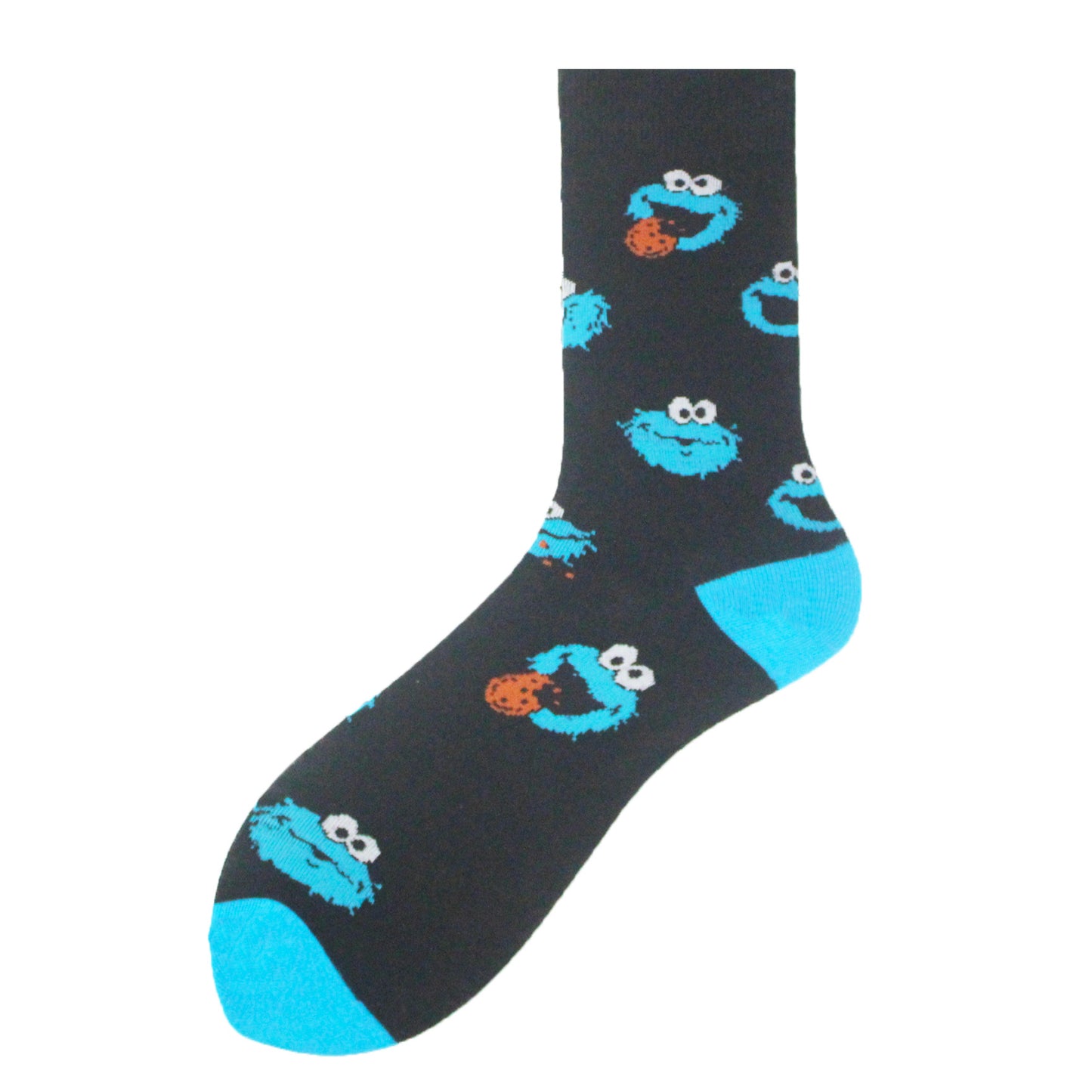 SESAME STREET - Cookie Monster all over Crew Socks