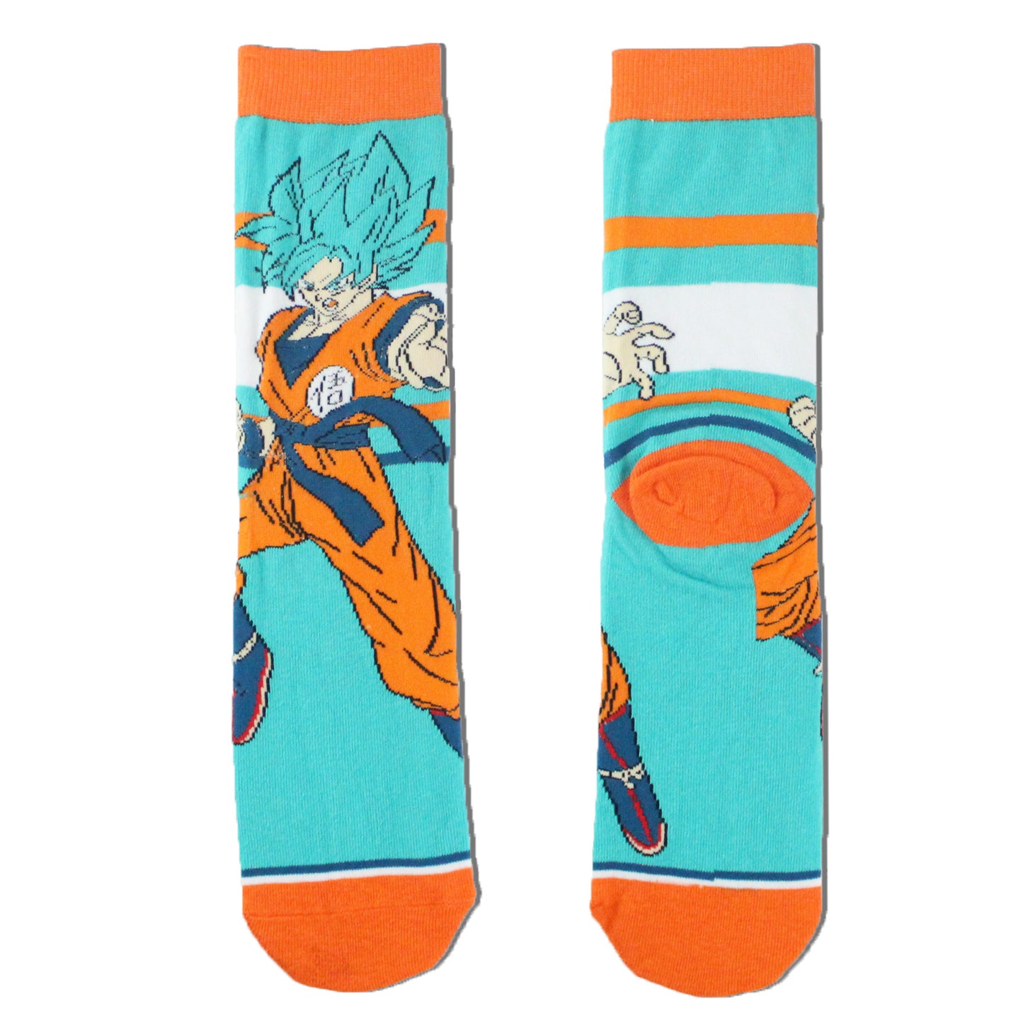 DRAGON BALL - Goku Super Saiyan Blue Fight Stance Crew Socks