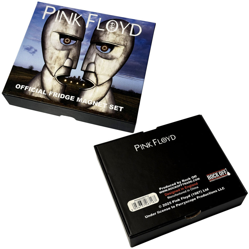 PINK FLOYD - Epoxy Magnet Set: Metal Heads (3D/Spinning Function)
