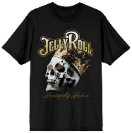 JELLYROLL - Skull with Crown Adult Black T-shirt