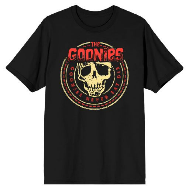 GOONIES - Skull Badge Adult Black T-shirt