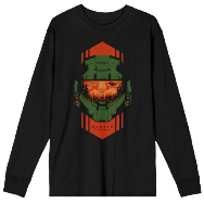 HALO - Head Armor, Master Chief, Black Long Sleeve