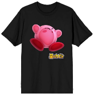 KIRBY - Stuck to Invisible Wall Adult Black T-shirt