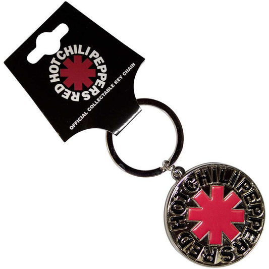RED HOT CHILI PEPPERS - Official Collectable Keychain: Asterisk Logo Silver