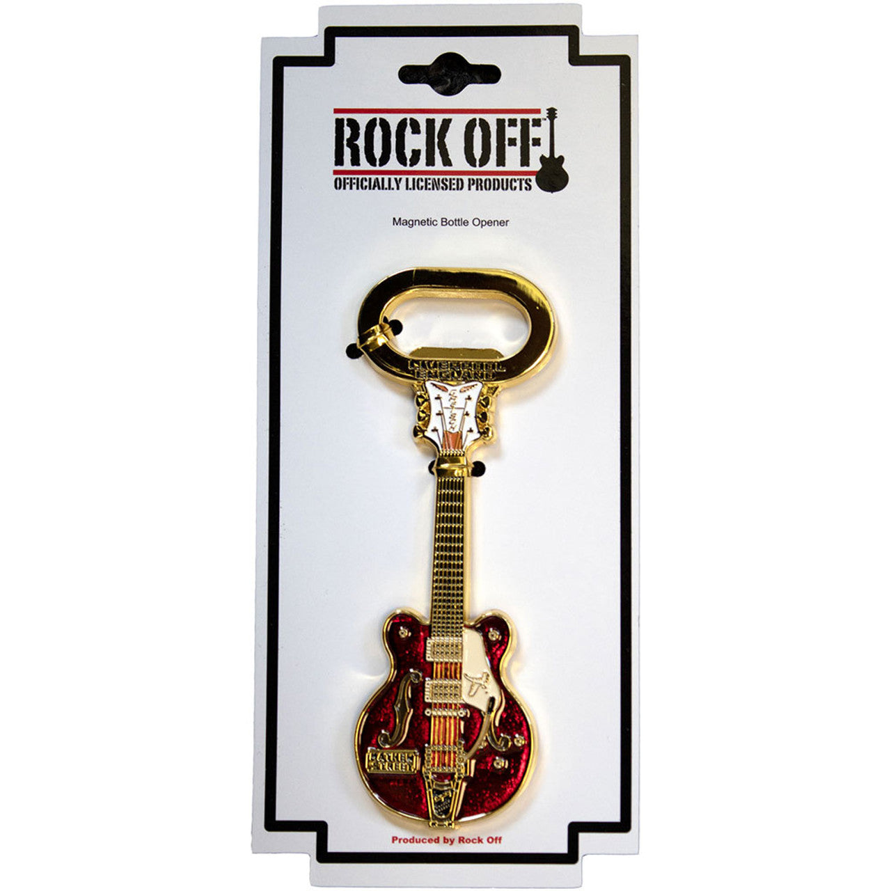 Rock Off Bottle Opener: Mathew Street Rust Guitar