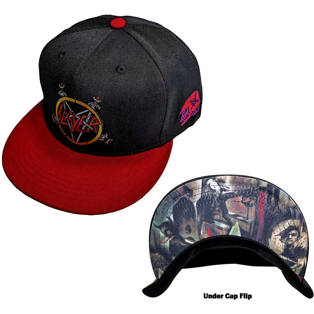 Slayer Unisex Snapback Cap: Hell Awaits (Red & Black)