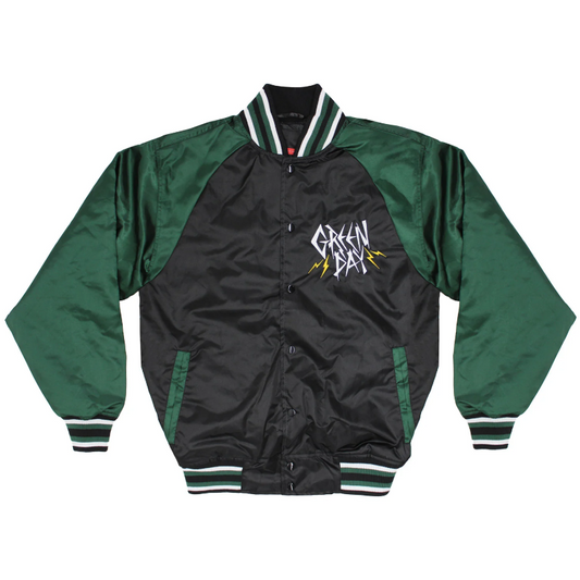 Green Day - Lightning Logo Satin Jacket Jacket