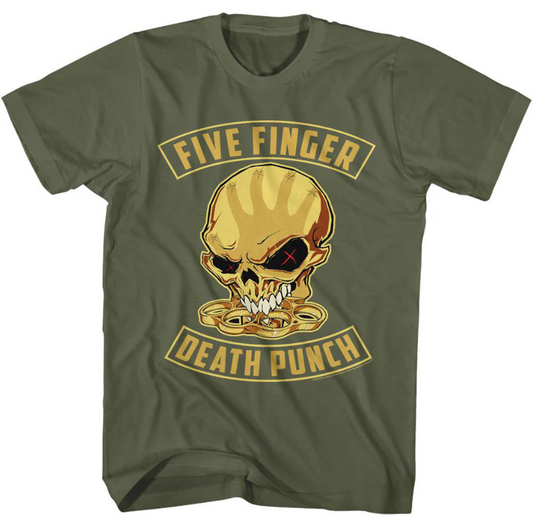 Five Finger Death Punch Skull And Knuckles T-shirt