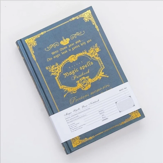 Spell Book - Classic Paper Retro Notebook (Green)