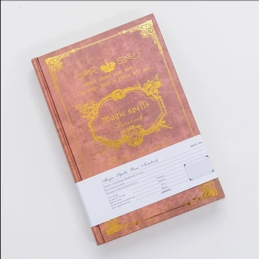 Spell Book - Classic Paper Retro Notebook (Red)
