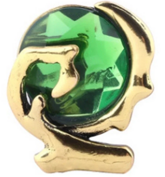 Green Orb Necklace (Gold)