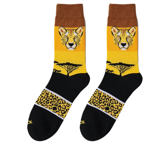Leopard Sunset Socks