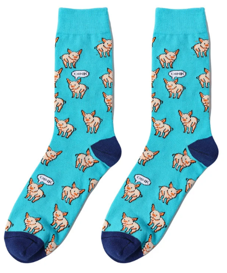 Oink Parade Crew Socks