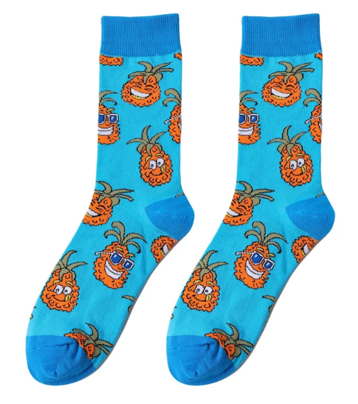 Cool Pineapple Crew Socks