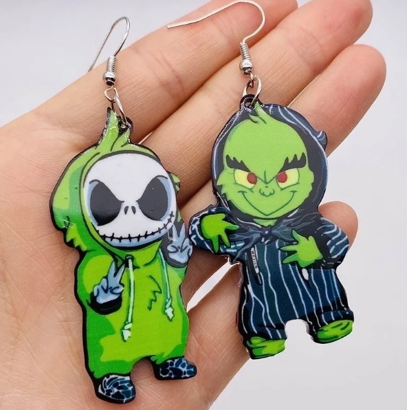 Jack & Grinch Onesie Swap Earrings