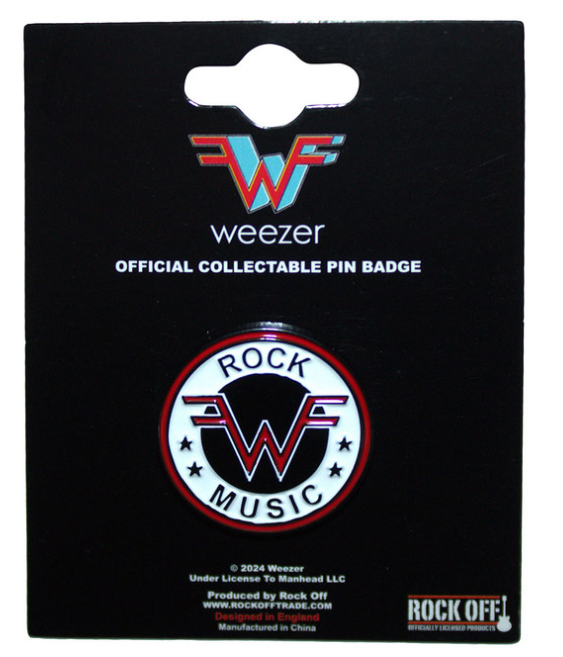 WEEZER - Weezer Pin Badge: Rock Music Emblem